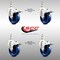 Service Caster 4 Inch 316SS Solid Polyurethane Wheel Swivel 3/8 Inch Stem Caster Set Lock Brake SCC-SS316TSTTL20S414-SPUS-381615-4 - alternate 3